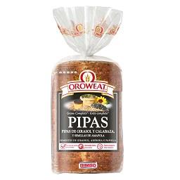 Pão de forma oroweat pipas