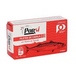 Filetes de cavala e tomate
