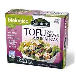 Tofu biológico com ervas aromáticas