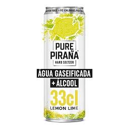Pure piraña lemon-lime lata 33cl