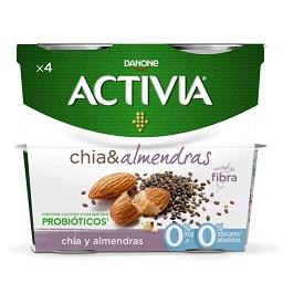Iogurte Bifidus Activia Chia Amêndoa 0%