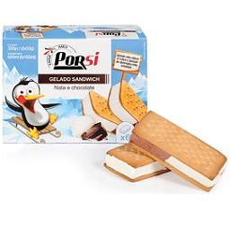 Gelado sandwich nata/chocolate