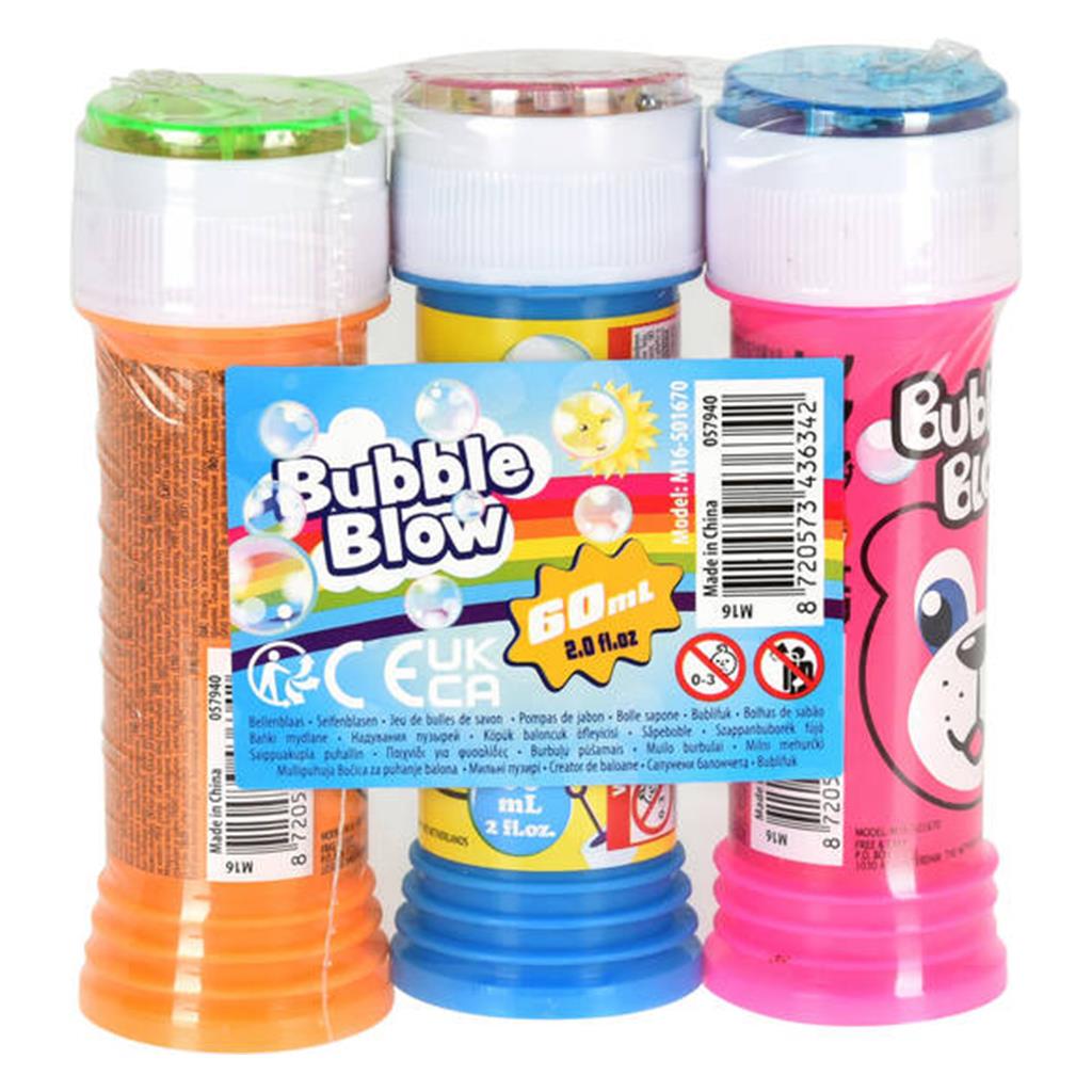 3 Tubos Bolas Sabão, 60ml