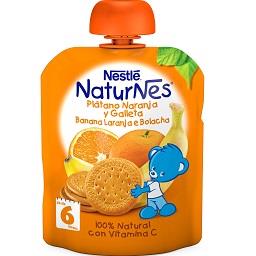 Fruta para bebé banana laranja bolacha +6 meses