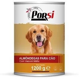 Comida húmida para cão almôndegas