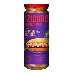 Salsichas hot dog, frasco