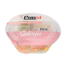 Salada de salmão e manga