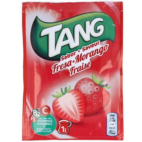 Refresco em pó de morango