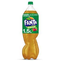 Fanta guaraná sem açúcar embalagem 1,5 l.