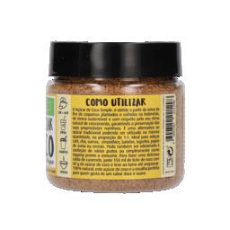 Açúcar de coco biológico dourado simple