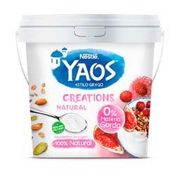Iogurte Grego Yaos Creations 100% Natural