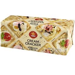 Bolacha cream cracker com pimenta preta