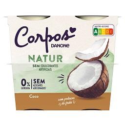 Iogurtes Corpos Danone Pedaços de Coco