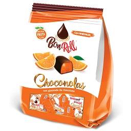 Bombons de chocolate com laranja