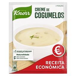 Sopa de cogumelos receita económica