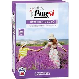 Detergente em pó máquina roupa lavanda
