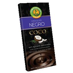 Chocolate negro com coco