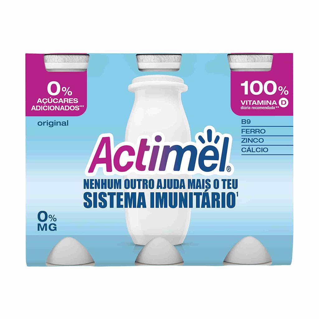 Actimel magro natural, embalagem de 6 x 100g