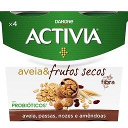 Iogurte Activia Fibras Aveia & Frutos Secos