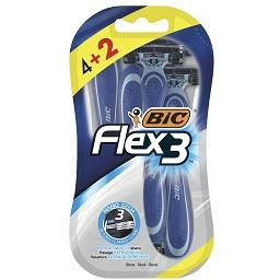 Máquina de barbear descartável Comfort Flex 3