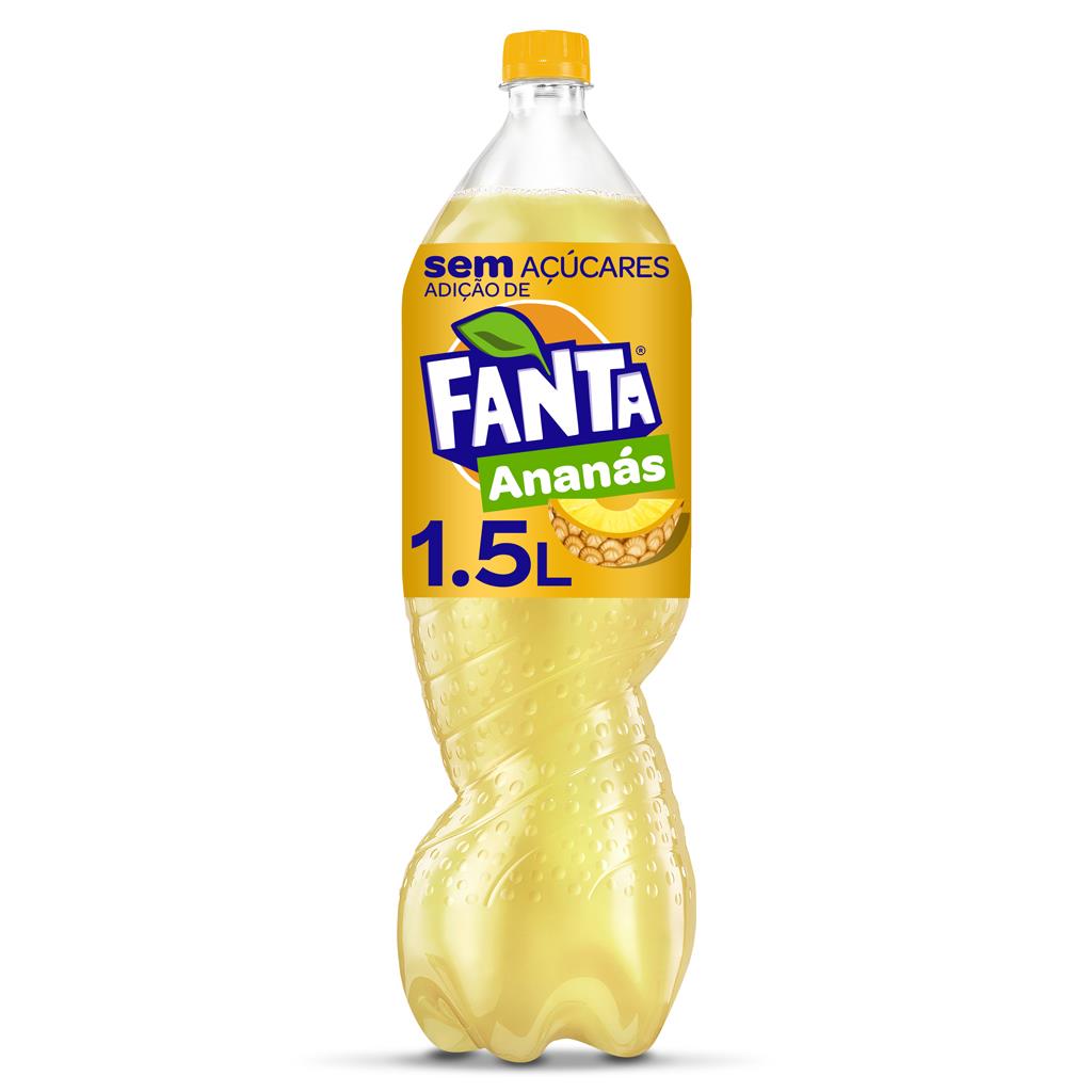 Refrigerante com Gás Ananás sem Açúcar, emb. 1,5 lt