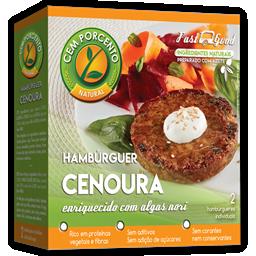 Hambúrguer de cenoura e algas