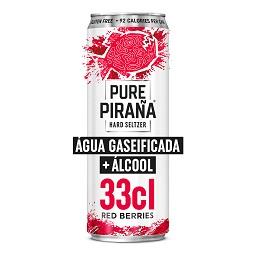 Pure piraña red berries lata 33cl