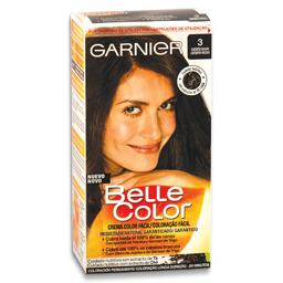 Coloração permanente gel, castanho escuro nº3