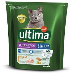 Alimento seco para gato esterilizado sénior