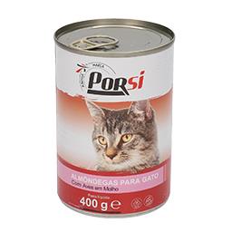 Comida húmida gato almondegas com aves