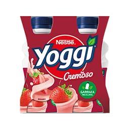 Iogurte líquido yoggi cremoso morango