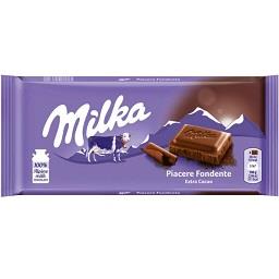 Milka chocolate tablet cocoa