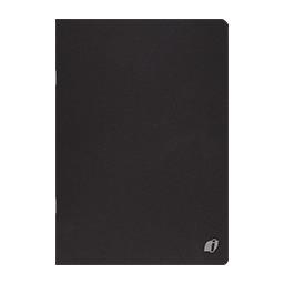 Caderno agrafado capa preta