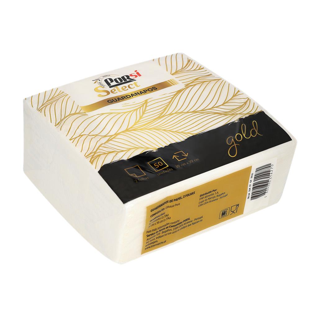 Guardanapo 39x39cm Branco 2 Folhas 50 Unidades