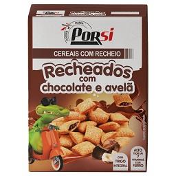 Cereais recheados com chocolate e avelã