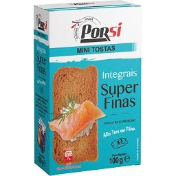 Mini tostas integrais super finas