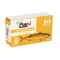 Filetes de cavala, em óleo