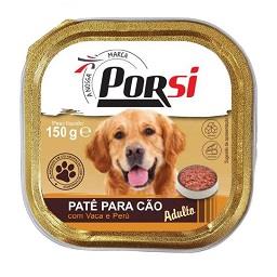 Comida húmida para cão de vaca e peru