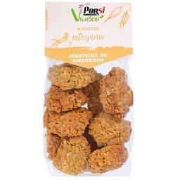 Biscoitos integrais aveia e manteiga de amendoim