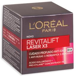 Creme de rosto de dia revitalift, laser