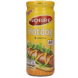 Salsichas hotdog de aves