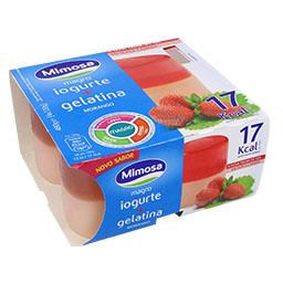 Iogurte magro + gelatina morango