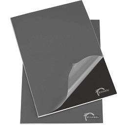 Caderno Agrafado Capa Preta Plastificada | A5 Pautad...