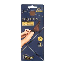 Soquete mousse 20d musk t. único