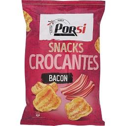 Snacks crocantes com bacon