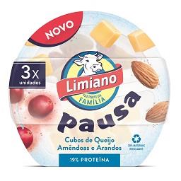 Snack de queijo flamengo, amêndoas e arandos 3x40g