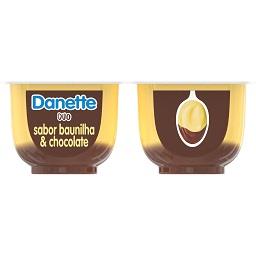 Sobremesa danette duo baunilha e chocolate