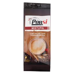 Mistura com 20% café torrada moída