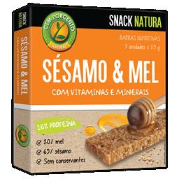Barras de sésamo com mel 3 unidades