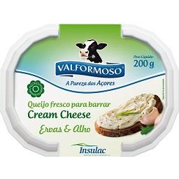 Queijo fresco para barrar ervas e alho